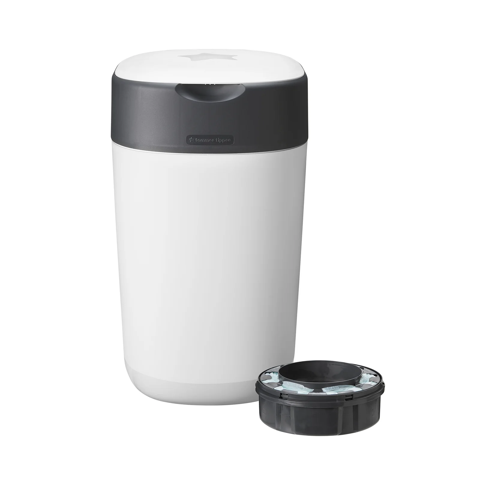 Twist_Click_White_Bin_04_NEW Tommee Tippee Poubelle a couches anti-odeur blanc Ref 85100102 – Image 1