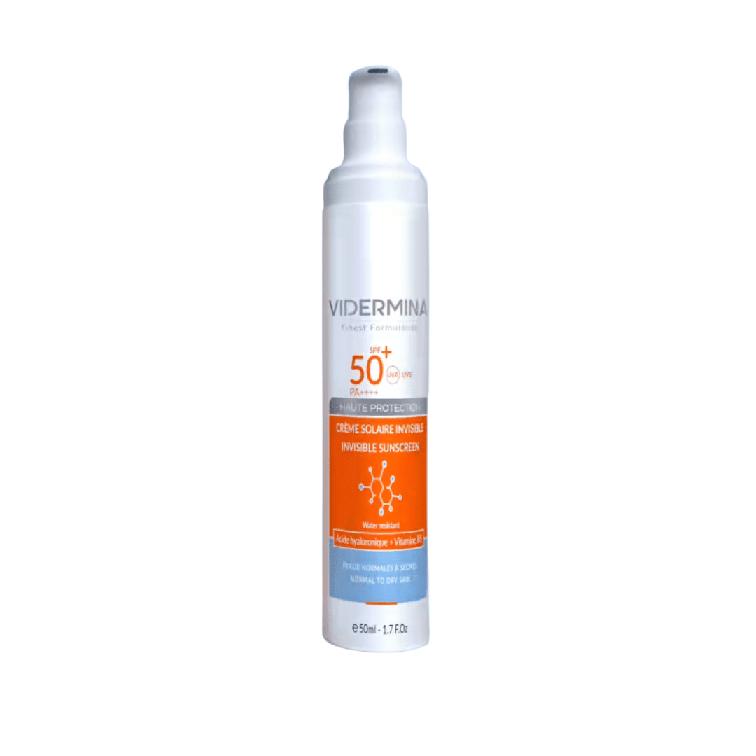 Vidermina-ecran-solaire-invisible-spf50-PS-50ml Vidermina ecran solaire invisible spf50+ PS 50ml – Image 1