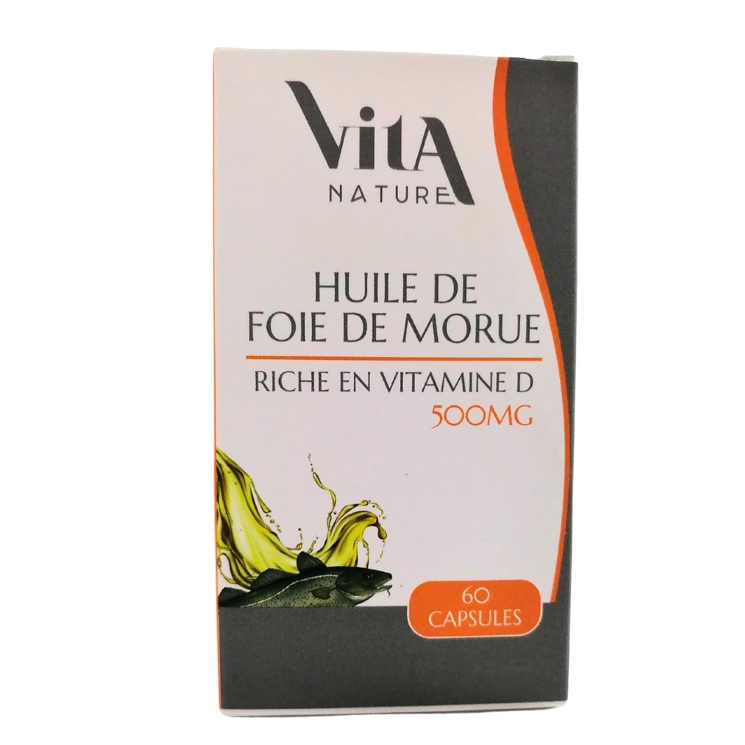 Vita-nature-huile-de-foie-de-morue-500mg-60-capsules-1 Vita nature huile de foie de morue 500mg 60 capsules – Image 1