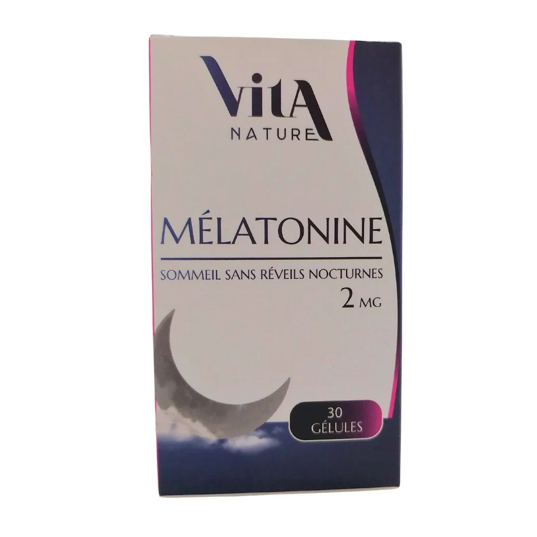Vita-nature-melatonine-2mg-30-gelules-1 (1) Vita nature melatonine 2mg 30 gelules – Image 1