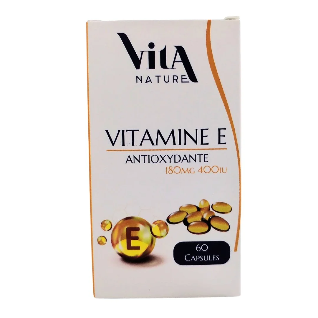 Vita-nature-vitamine-E-180mg-60capsules-1 Vita nature vitamine E 180mg 60capsules – Image 1