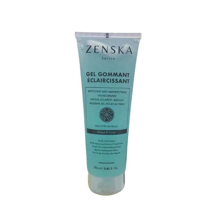 Zenska-Gel-Gommant-Eclaircissant Zenska gel gommant eclaicissant 250ml – Image 1