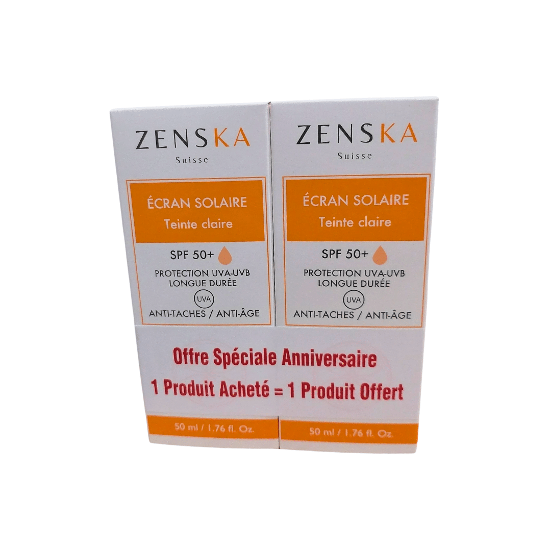 Zenska-ecran-solaire-Teinte-claire-spf50-250ml-pack-1-1 Zenska ecran solaire Teinte claire spf50+ 2*50ml pack – Image 1
