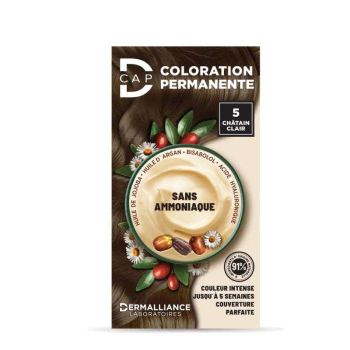 d-cap-coloration-permanente-n-5-chatain-clair D-CAP coloration N°5 chatain clair – Image 1