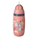 Tommee Tippee Tasse isotherme a paille 266ml Rose Ref 447824-R