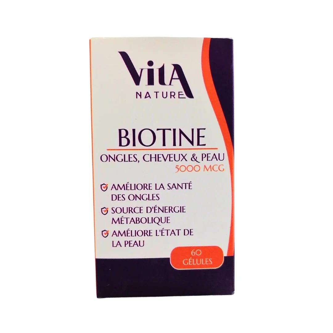 vita-nature-biotine-5000mcg-60-gelules-1 vita nature biotine 5000mcg 60 gelules – Image 1