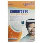 COMPRESSE OCCULAIRE COMFORT/10 ADULTE