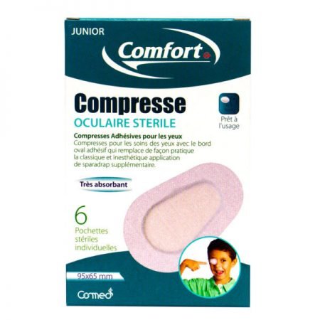 COMPRESSE OCCULAIRE COMFORT/6 JUNIOR