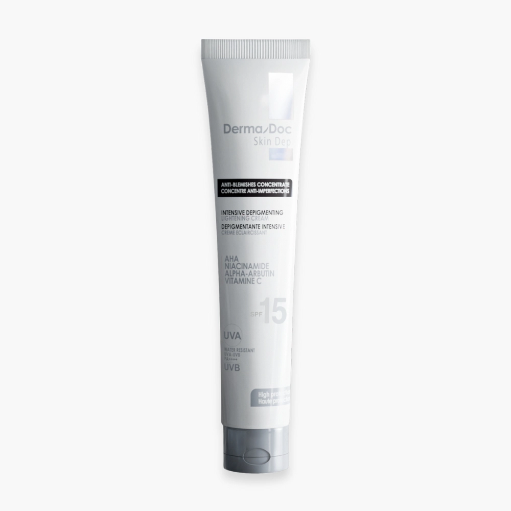 dermadoc-skin-dep-creme-depigmentante-spf15-40ml.webp DERMADOC CREME DEPIGMANTANT INTENSIVE SPF 15+ 40 ML